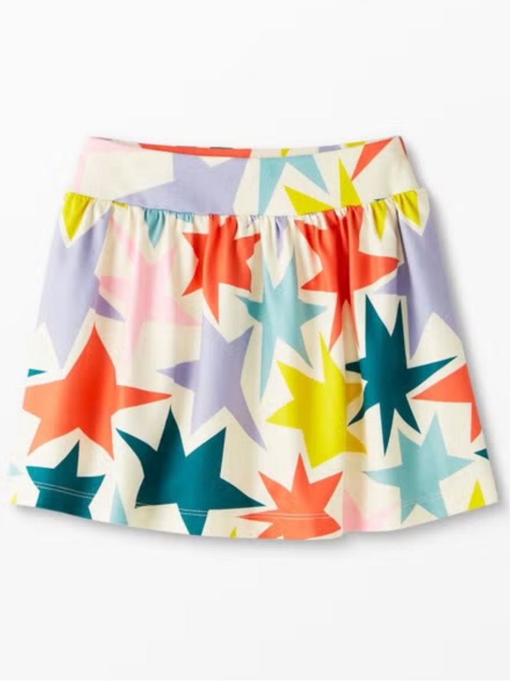 Hanna Andersson Girls Active MadeForSun Star Print Athletic Skort 120 cm 6 7 Yrs
